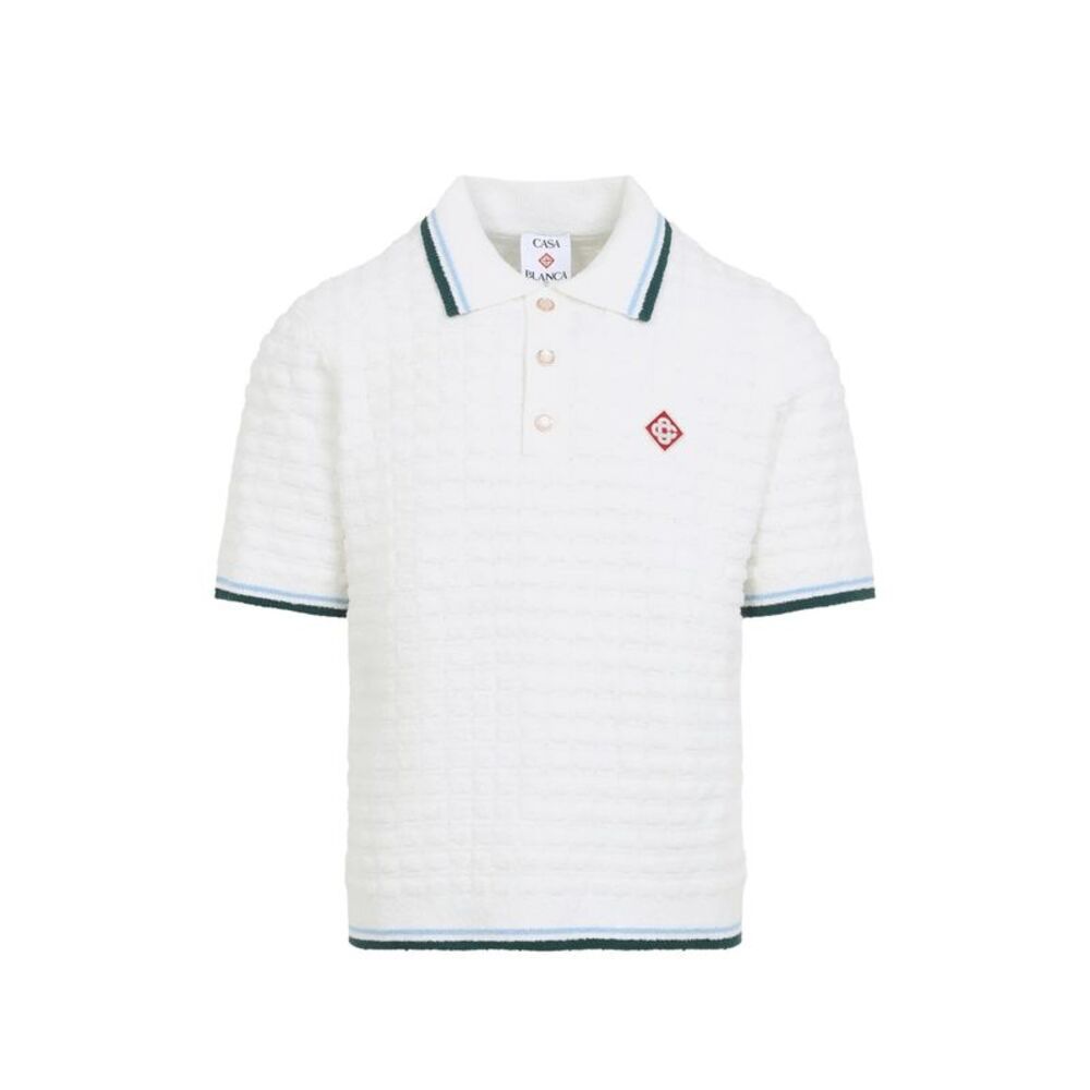 Casablanca White Polo Shirts Men
